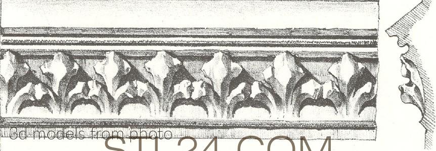 Фризы (FRIESE_1743 -  | 3D model 3DSMAX / OBJ / STL) 3D модель для ЧПУ станка